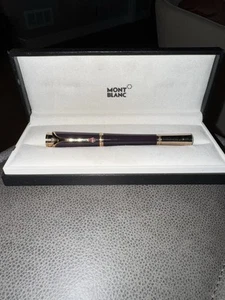 MONTBLANC Fountain Pen Muses Line Princess Grace de Monaco Purple w M 18K Nib - Picture 1 of 4