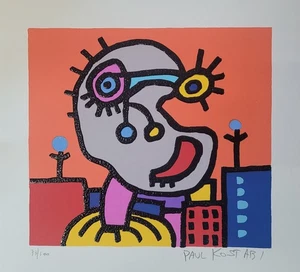 Paul Kostabi Serigrafia  Between Illusions - Imagen 1 de 3