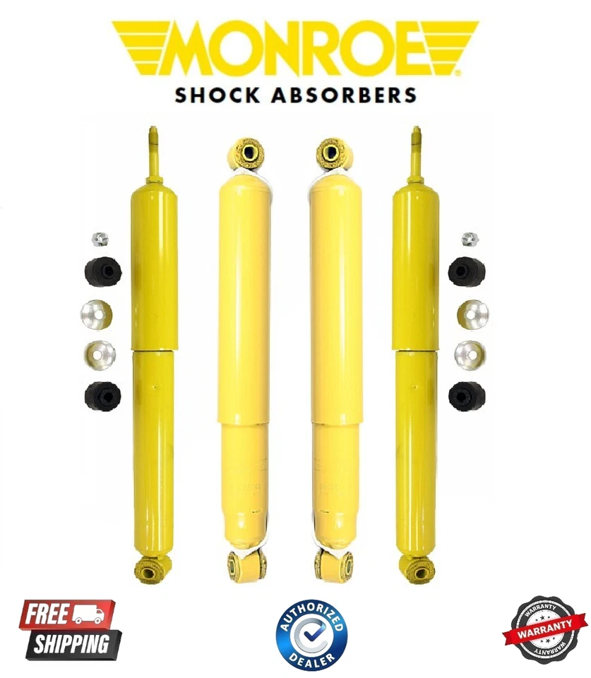 Amortecedor dianteiro e traseiro completo Monroe-Gás-Magnum para Dodge Ram 1500 2500 3500 4WD - Imagem 1 de 1