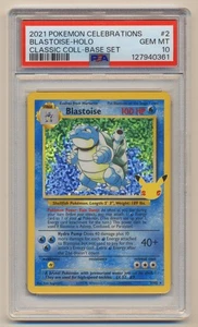 PSA 10 Pokemon Celebraciones Holo Raro Blastoise 2/102 GEMA ¡COMO NUEVO!! - Imagen 1 de 2
