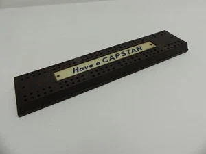 (ref288BM) Antique Bakelite Have a Capstan Cribbage Board Wills Cigarettes - Foto 1 di 6