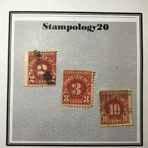 US Stamp-# J71, J72, J74- Used Postage Due- Free Shipping - Picture 1 of 2