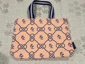 NEU Estee Lauder rosa blaue Tragetasche Hand Schulter Weekender Shopper große Baumwolle - Bild 1 von 3