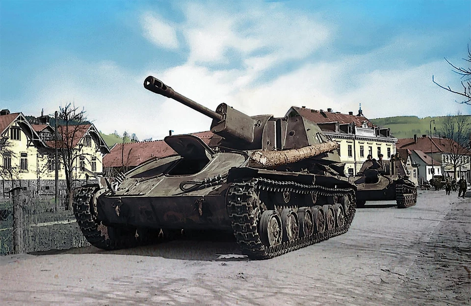 6239 Zvezda 1:100 War Game, WWII, SU-76M, Snap Kit, Plastikmodellbau, GMK - Bild 1 von 1