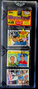 1985 Topps Baseball Rack Pack BBCE w Cal Ripken, Sandberg Top, Nolan Ryan Back - Picture 1 of 3