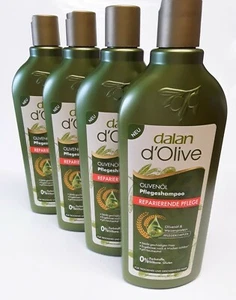 (18,69/L)Dalan d`Olive Pflegeshampoo 4 x 400 ml Olivenöl Shampoo Weizenprotein