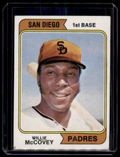 1974 O-PEE-CHEE WILLIE MCCOVEY SAN DIEGO PADRES #250