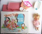 Honeyball Lot Doll Play Room Bath Tub Carrying Case Stroller 1965 Vintage Ideal 