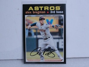 2020 Topps Heritage ALEX BREGMAN SP Action Image Variation Astros #453