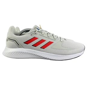 Adidas Runfalcon 2.0 Grey Two Vivid Red Core Black Shoes GV9553 Men's Sz 11 - 13