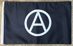 ANARCHIE 18"" x 12"" 45 cm x 30 cm Höflichkeit Flagge Boote ANARCHO PUNK ANARCHISMUS ANTIFA - Bild 1 von 1