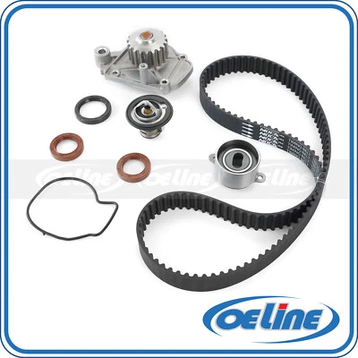 Fit 94-95 Honda Civic del Sol 1.6L SOHC Timing Belt Kit Water Pump Thermostat  - Image 1 of 4