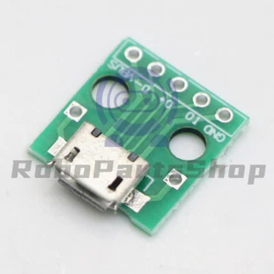 Adaptador 5 PIEZAS MICRO USB a DIP conector hembra de 5 pines convertidor PCB tipo B/RS - Imagen 1 de 4