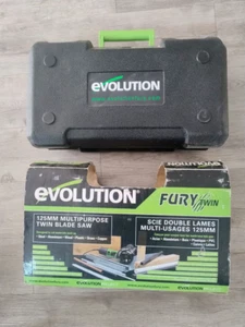 EVOLUTION FURY TWIN BLADE 125MM MULTIPURPOSE BLADE EXCELLENT TOOL - Picture 1 of 4
