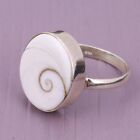 Shiva Eye Shell Ring 925 Sterling Silver Statement Ring Gift For Her