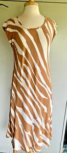 The Masai - Copenhagen Dress Medium / Zebra Stripe/ Cream and Tan - Picture 1 of 8
