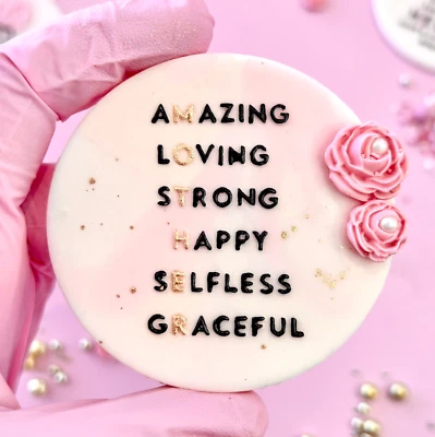 Счастливый день матери слова штамп эмбоссер печенье кекс торт Топпер сладкая помада - Изображение 1 из 2