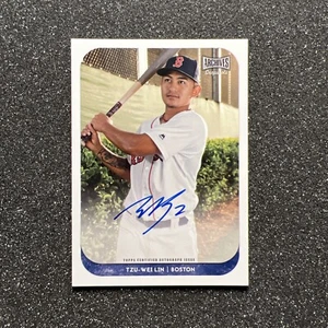 2018 Topps Archives TZU-WEI LIN #AS-TL Rookie AUTO - BOSTON RED SOX - A - Picture 1 of 4