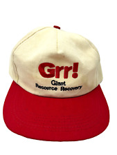 Giant Resource Recovery Environmental Co Vintage Hat Cap Snapback Beige #8 C