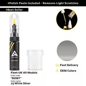 Touch up Paint for Fleet UK All Models Code: 8206T Jrj White Silver - Picture 1 of 10