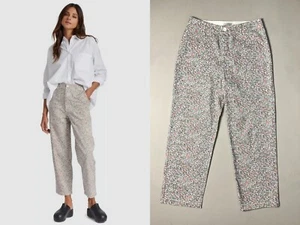 Brixton Vancouver Utility Damenhose 29 120 $ weiß Blumenmuster hohe Taille gerade 19 - Bild 1 von 16