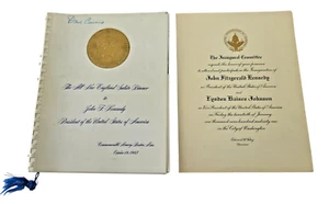Vintage JOHN F. KENNEDY Inauguration Ceremony & Salute Dinner Book / Paperwork - Picture 1 of 3