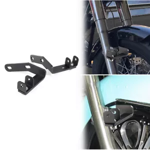 Ajuste para Harley Sportster Softail Touring 1998-2023 montaje de luz auxiliar negro - Imagen 1 de 22