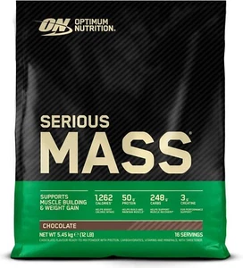 Optimum Nutrition Serious Mass Weight Gainer 5.4kg - Chocolate Flavour - UK - Picture 1 of 5