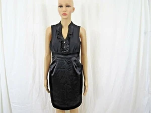 Ruby Rox Junior Damen Kleid Größe 5 Schwarz Ärmellos Rüschen V-Ausschnitt - Bild 1 von 12