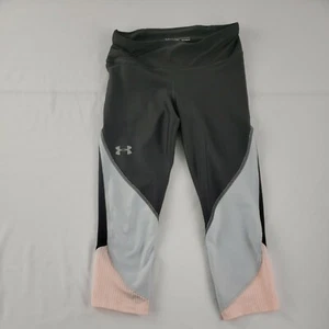 Under Armour Tight Women Pant Leggings Small Gray Compression - Picture 1 of 10
