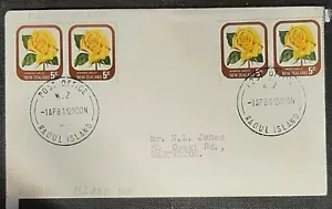 (NZL-235)NEW ZEALAND 1981 envelope with SG 1090 (2pairs)posted from RAOUL ISLAND - Picture 1 of 1