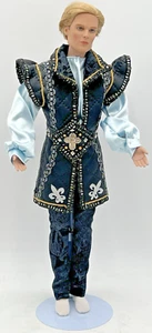 2003 TONNER MALE 17" DOLL BLONDE HAIR IN BLACK, GOLD, BLUE UNMARKED OUTFIT - Picture 1 of 13