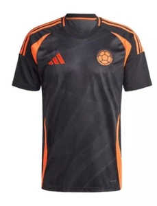 adidas Men’s Colombia 24 Away Jersey Black Size Large New With Tags Free Ship - Picture 1 of 6