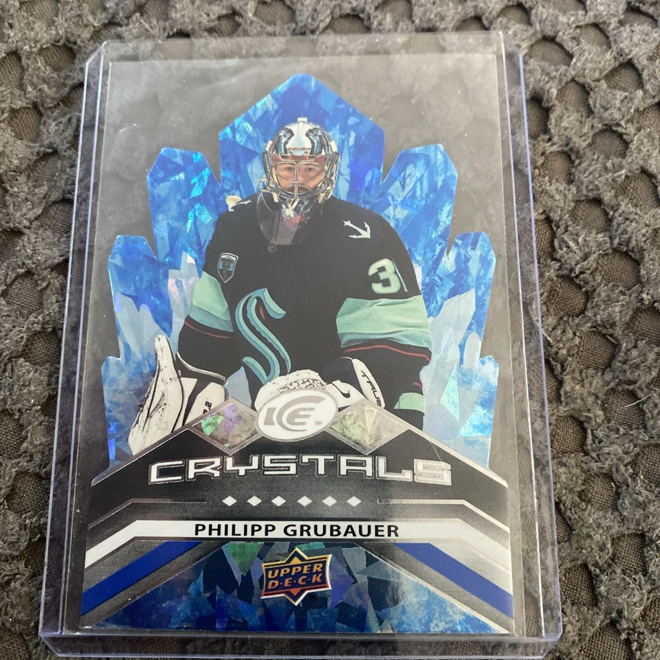 2021-22 Upper Deck Ice #IC-26 Philipp Grubauer Seattle Kraken Ice Crystals Card - Image 1 of 2