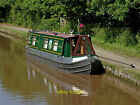 Photo 6x4 Moored narrowboat in Audlem Locks, Cheshire Swanbach This is in c2018