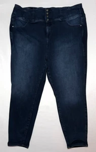 2020 Torrid Corset Skinny Womens 24R Premium Stretch High-Rise Button-Fly Jean - Picture 1 of 8