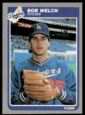 1985 Fleer Bob Welch Los Angeles Dodgers #388 - Image 1 of 2