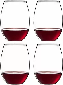 Copas de vino blanco sin tallo europeas Royalty Art (juego de 4 piezas) clásicas... - Imagen 1 de 6