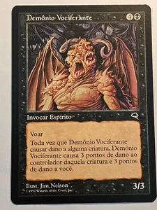 Bellowing Fiend●TEMPEST●MTG●PORTUGUESE●RARE●1997●NM●1817 - Picture 1 of 2