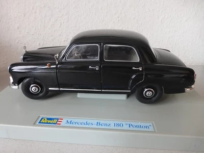 mb 180ponton 1-18 revell schwarz 4türer nr.schild w120 - Bild 1 von 4