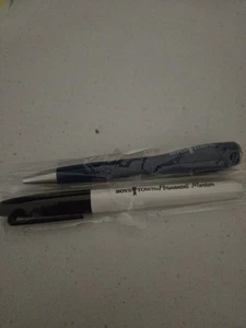 Penna a sfera e torcia Boys Town blu argento, punta, 5" e pennarello nero - Foto 1 di 1