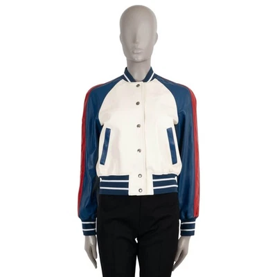 72176 auth CHRISTIAN DIOR leather 2021 I LOVE PARIS BOMBER Jacket 36 XS - Изображение 1 из 4