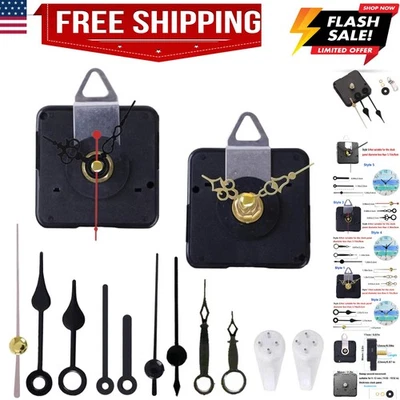 Pack de 2 Mecanismo de Movimientos de Reloj de Pared Miniatura Sin Tictac con 5 Pares de S... Foto 1 de 4