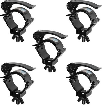 5 Pack 2" DJ Stage Lighting Clamps Truss Clamp Heavy Duty 220 Lbs, Quick Rele... - Image 1 of 4