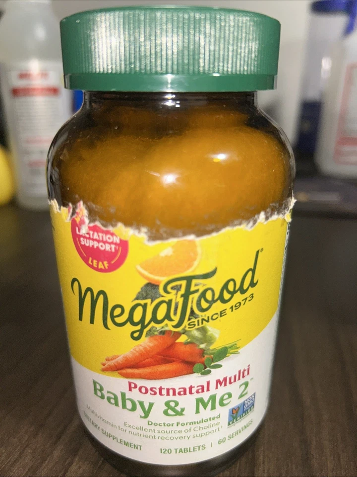 MegaFood Baby & Me 2 suplemento dietético - 120 unidades exp. 27/02 Foto 1 de 2