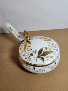 VINTAGE VICTORAIN CERAMIC SLIENT BUTLER CRUMB / ASH CATCHER BY ISCO HANDPAINTED - Picture 1 of 7