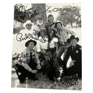 Rick Hurst Autograph 8x10 Dukes Hazzard Cast Photo! Signed x3 Schneider & Jones! - Picture 1 of 5
