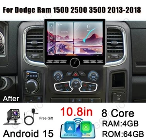 Radio GPS estéreo para coche Android 15 Carplay para Dodge Ram 1500 2500 3500 2013-2019 - Imagen 1 de 16