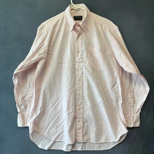 Nordstrom Gitman Bros Dress Shirt Tailored Pinpoint Cotton Oxford Preppy Office - Picture 1 of 10