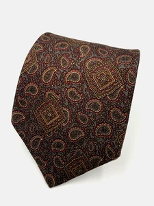 Vintage Mallory & Church Seide Paisley Herren Krawatte - 58" x 3 1/2" - Bild 1 von 5